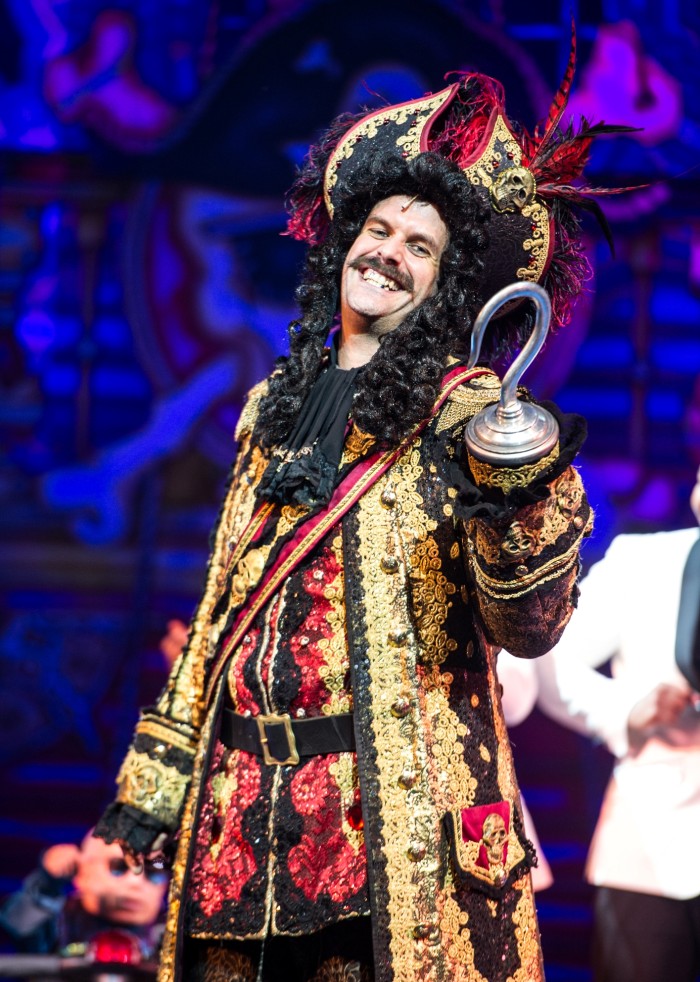 Captain Hook Marcus Brigstocke Peter Pan New Wimbledon Theatre Craig Sugden