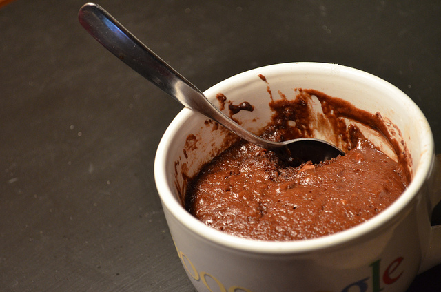 Chocolate mug cake flickr Andrea Perry