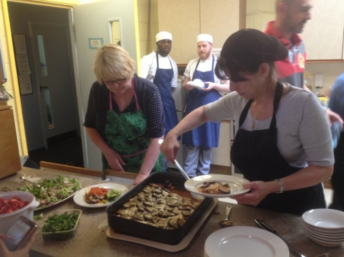 Graveney Canteen food being dished out