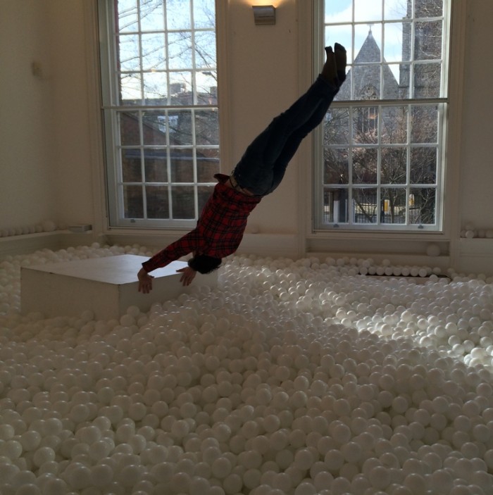 Hammersmith adult ball pit gymnastics