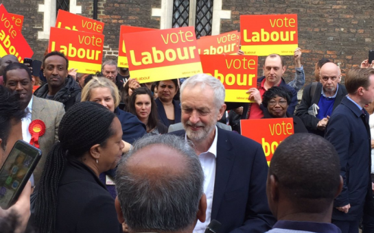 Jeremy Corbyn campaigns in Croydon