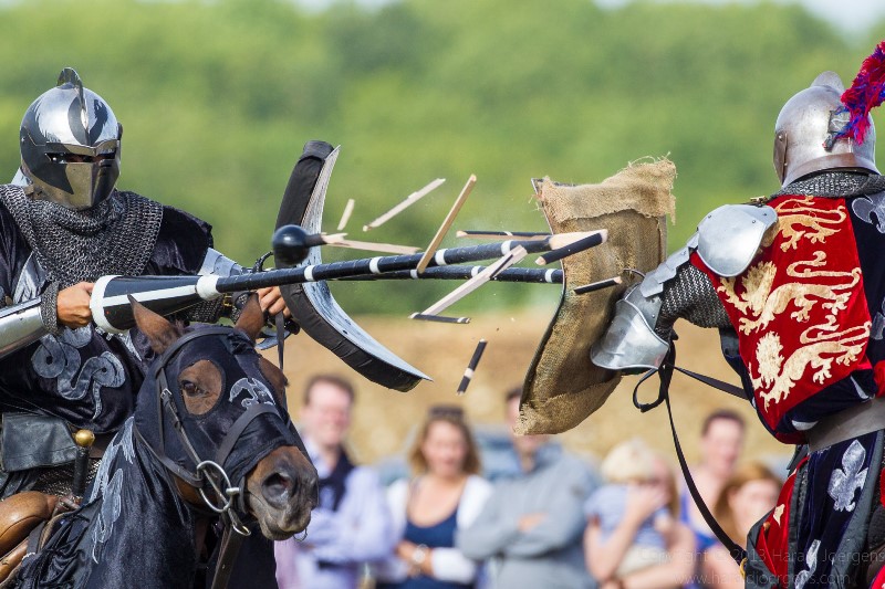 DBPC Polo in the Park 2013 - jousting display by the Knights of Middle England