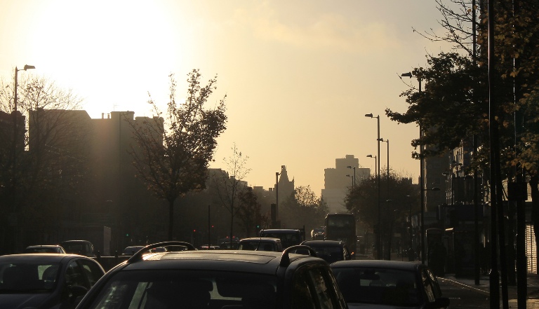 London traffic rush hour air pollution flickr Sharon Langridge