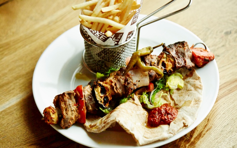 Marinated Lamb Steak Kebab, Jam Tree