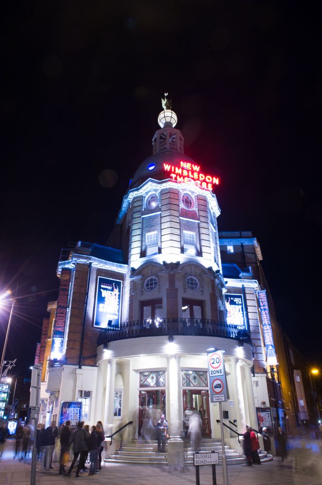 New Wimbledon Theatre at night