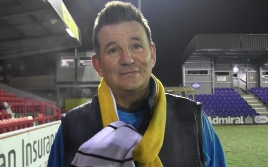 Sutton United manager Paul Doswell speaking to SUFCtv