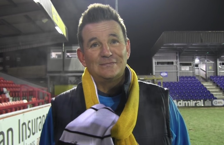 Sutton United manager Paul Doswell speaking to SUFCtv