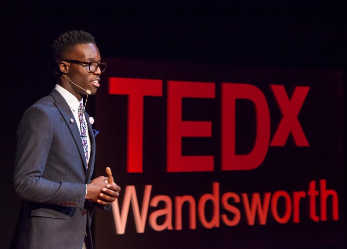 Solomon @ Tedx landscape close up Charlie Round-Turner