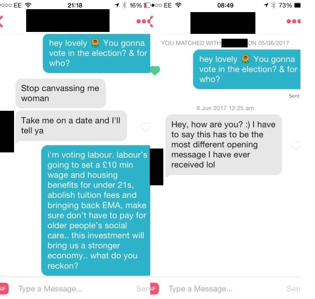 Tinder election bot