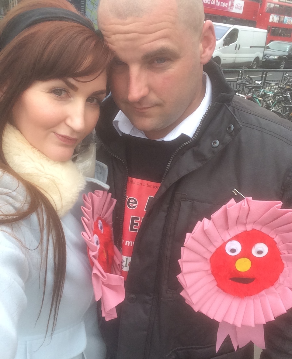 Tooting Elmo campaigning