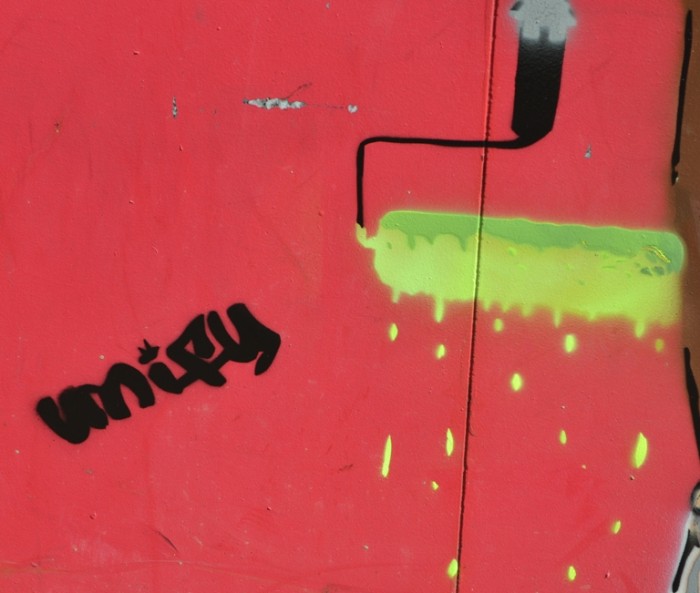 Wimbledon 2015 graffiti SWL Athena Tennis Girl close-up grafitti tag
