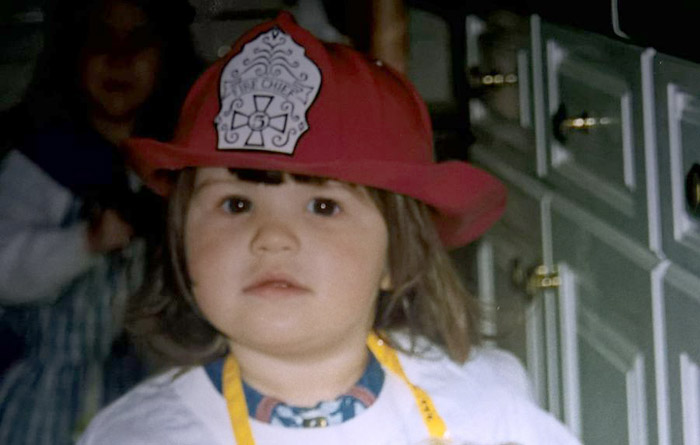 Young Katie firefighter, LFB