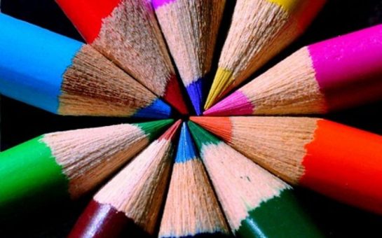 coloured pencils