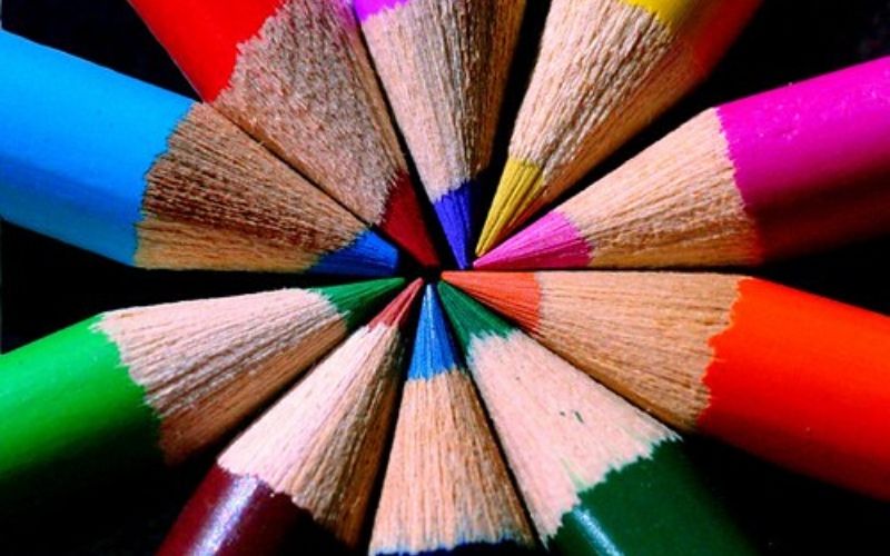 coloured pencils