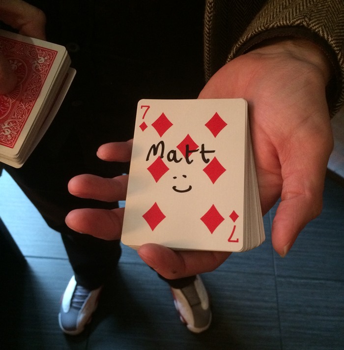 magician card trick swl