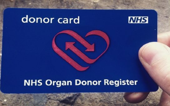 organ donation card