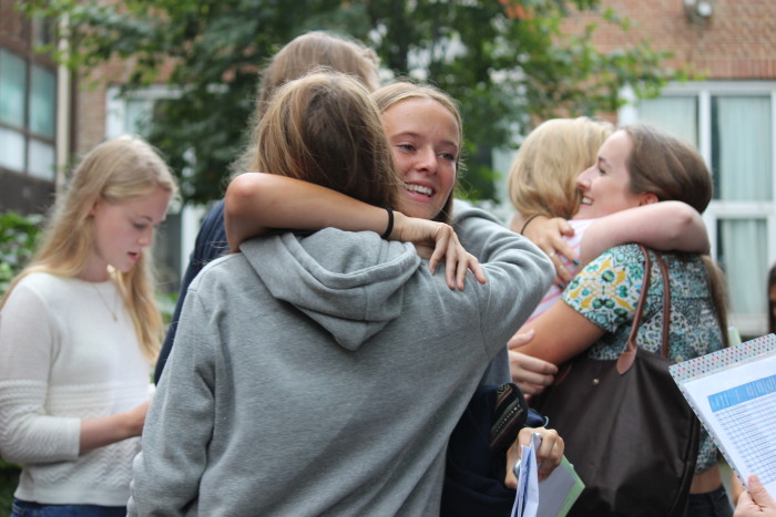 putney high school students celebrate gcse results