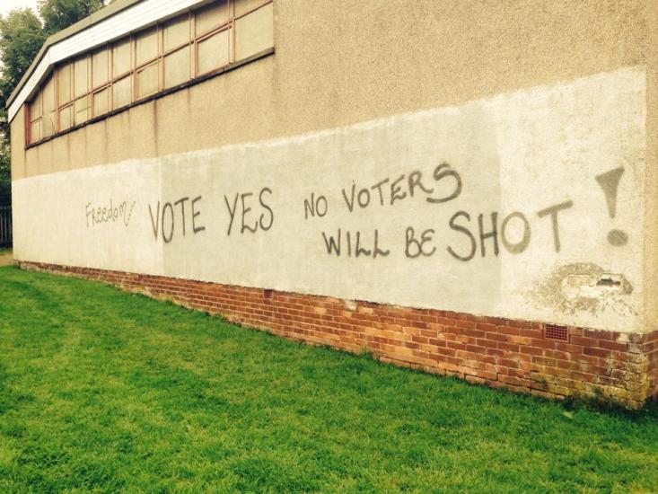 scottish referendum grafitti