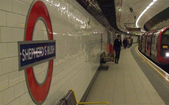 shepherds bush tube sign