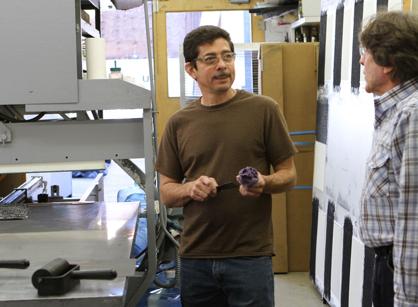 Xavier Fumat, printmaker at Gemini G.E.L studios in Beverley Hills, LA