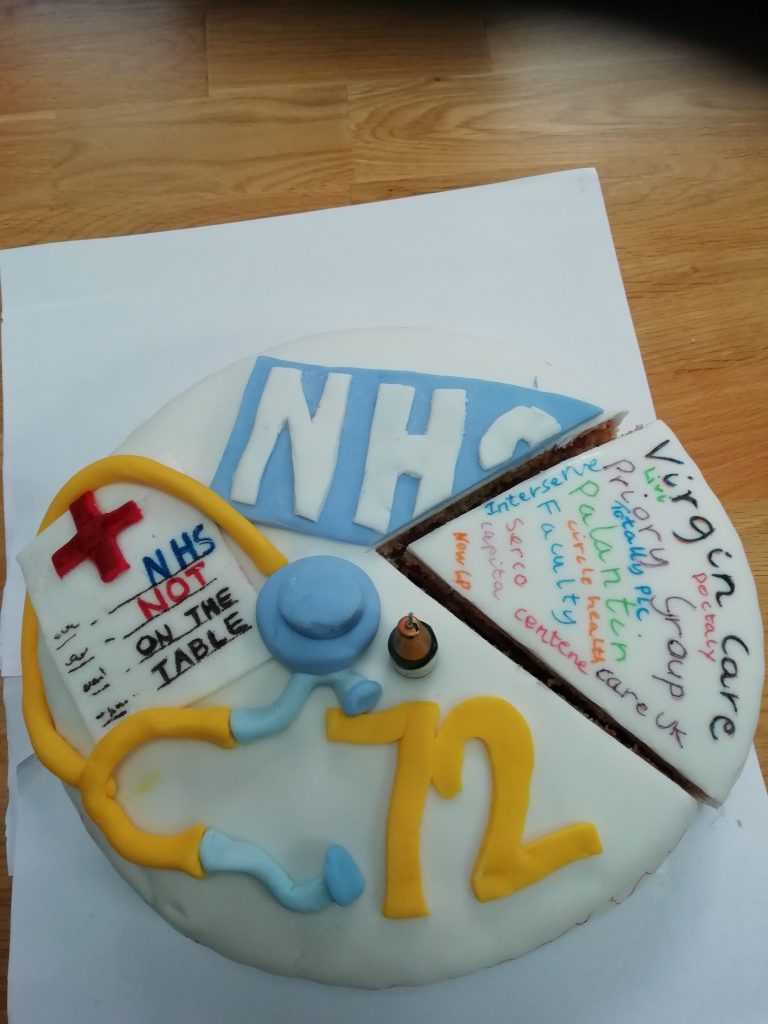 Private companies have been warned to stop taking slices out of the NHS