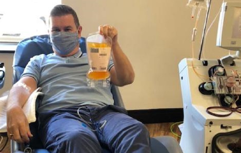 Danny Freeman a coronavirus survivor who has donated his plasma