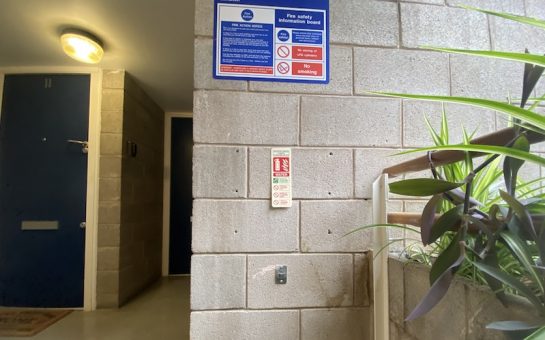 Missing Fire Extinguisher in Macintosh Court