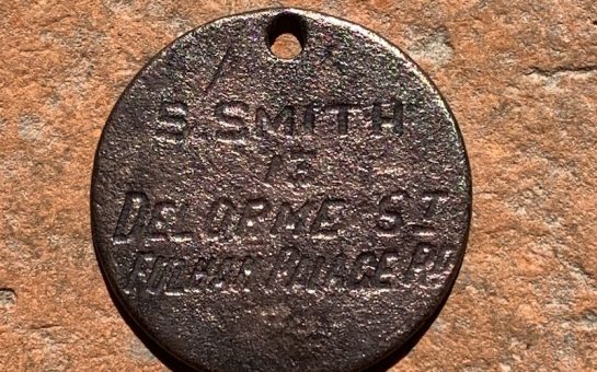 dog tag found in the river thames by JasonMudlarker