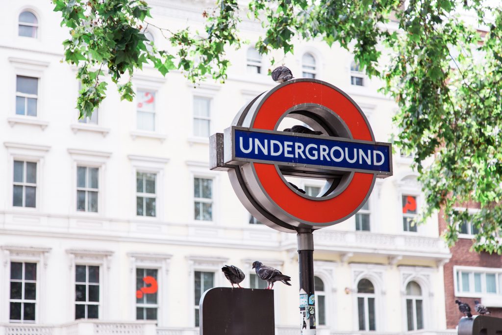 The London Underground sign