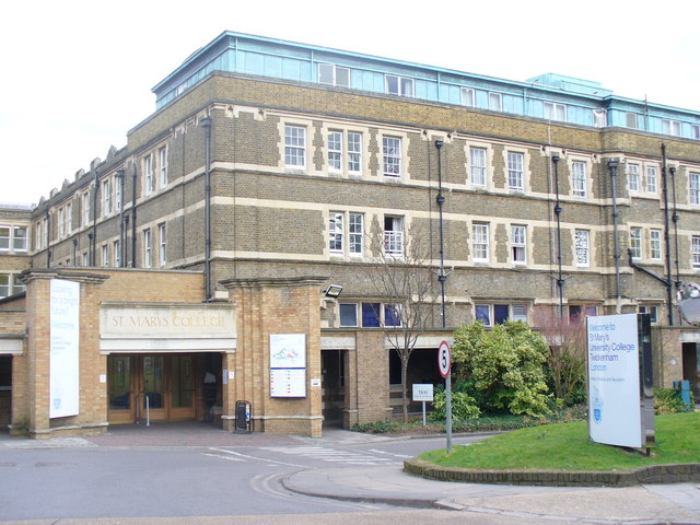 Colin Smith Main entrance to St. Mary's University in Twickenham, London
