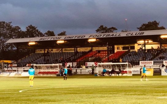 Sutton United stadium interior