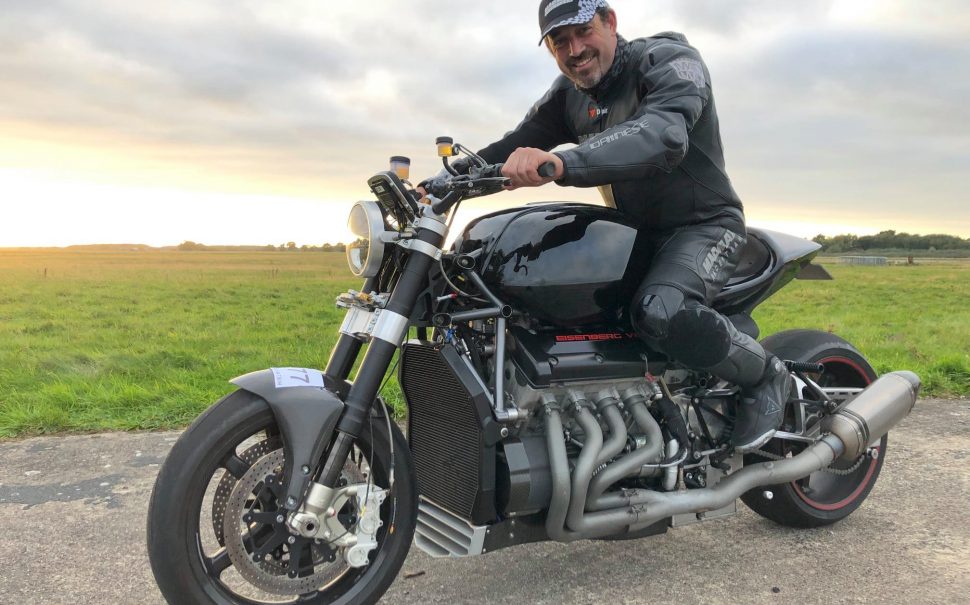 Zef Eisenberg on motorbike
