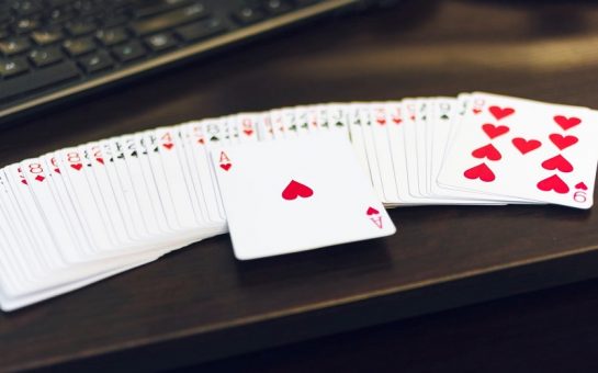 deck of cards on a table