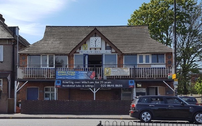 the exterior of mitcham cricket club