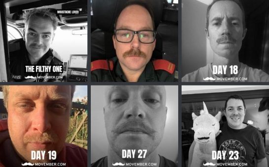 london paramedics do movember for male mental health