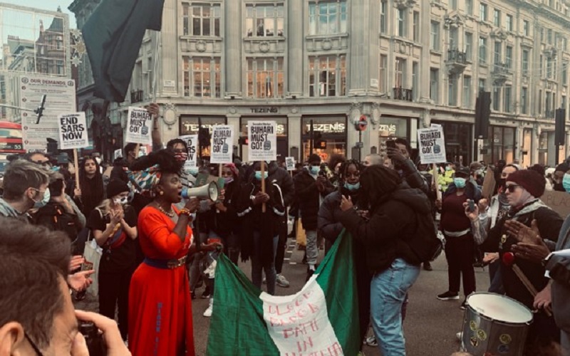 #EndSARS protesters