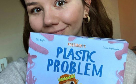 Lizzie Nightingale illustrator of Poseidon's Plastic Problem
