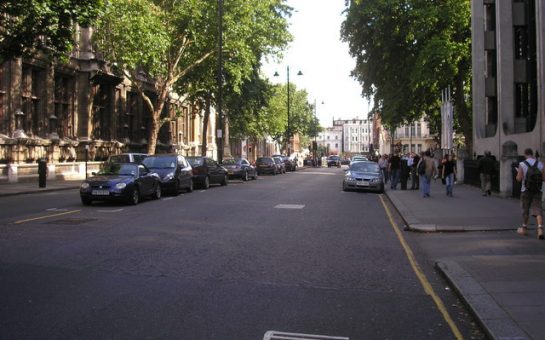 Exhibition Road looking towards South Kensington