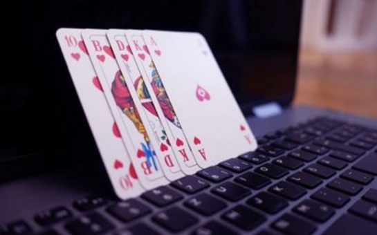 cards on a keyboard