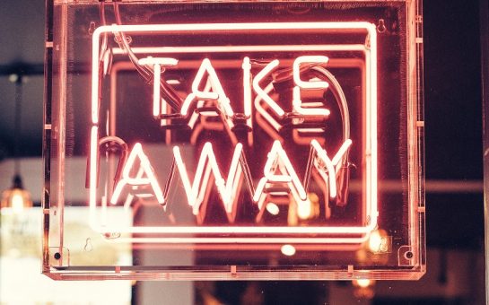 takeaway sign