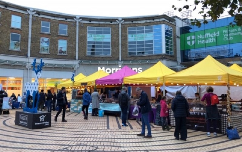 stalls at the wimbledon market