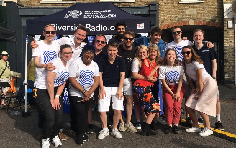 the riverside radio team in summer 2019