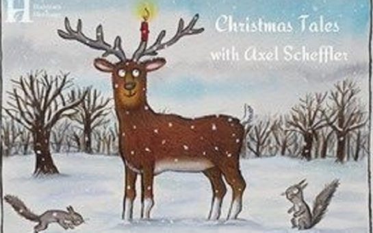 the cover of christmas tales by axel scheffler
