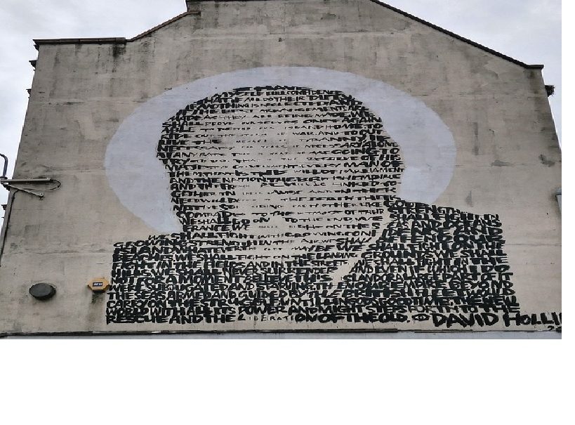 Churchill mural in Croydon