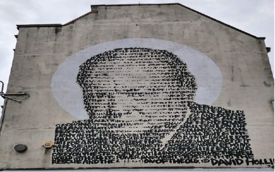Churchill mural in Croydon