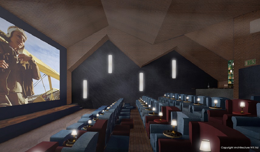 Teddington luxury cinema room interior
