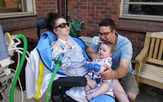 Laura Rawlinson with her family