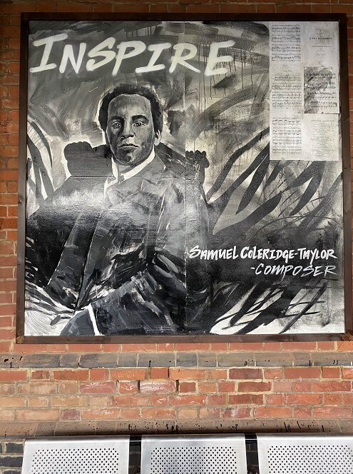 Purley station art on display, Samuel Coleridge-Taylor