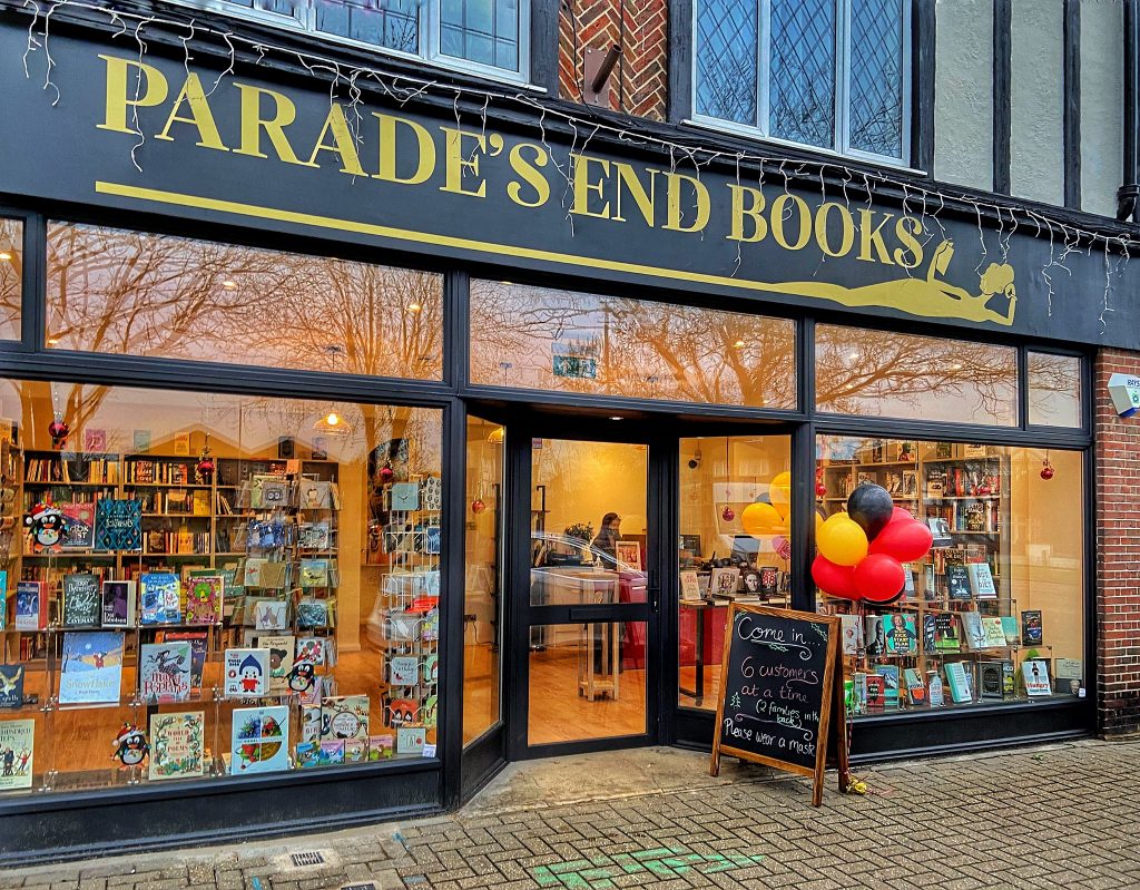 The outside of Parade's End Books on Ham Parade, photo credit Andrew Wilson