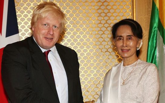 Boris Johnson with Aung San Suu Kyi Feature
